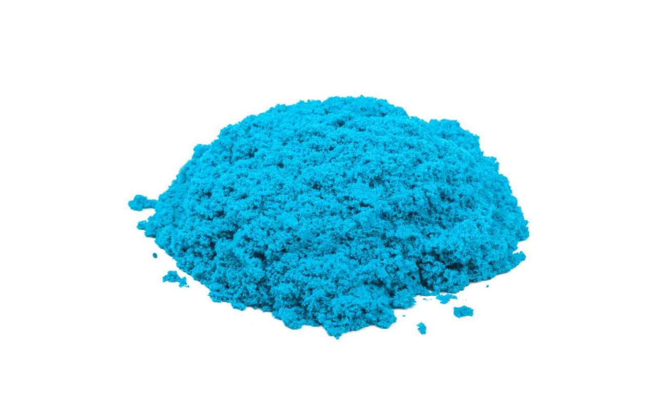 Космический песок Песочница+Формочки Голубой 3 кг(коробка)