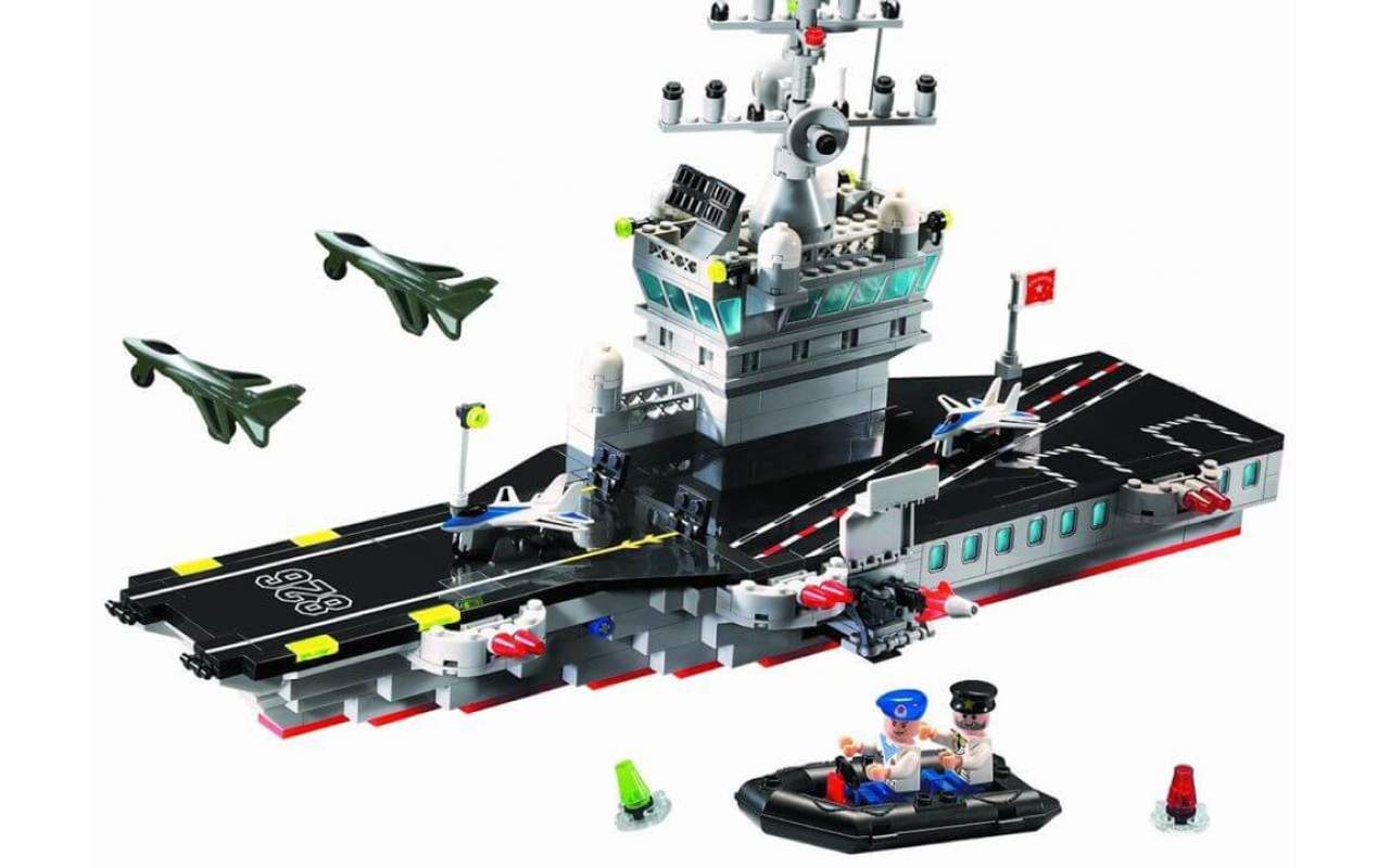 Конструктор аналог ЛЕГО (LEGO) Авианосец BRICK 826