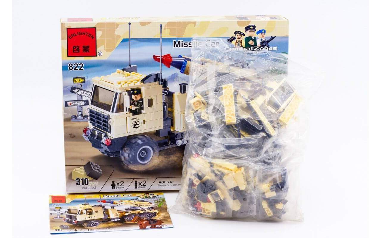 Конструктор аналог ЛЕГО (LEGO) Ракетная установка BRICK 822