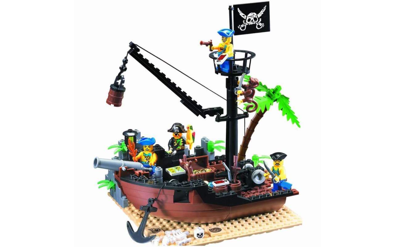 Конструктор аналог ЛЕГО (LEGO) Разбитый корабль BRICK 306