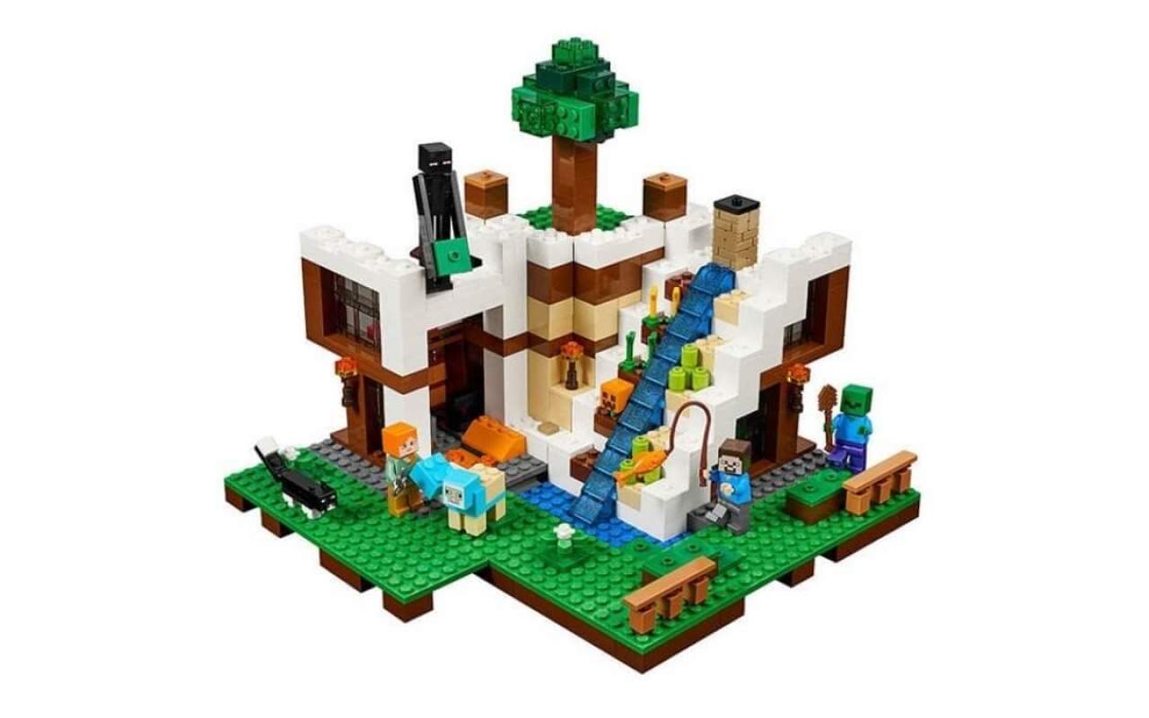 Конструктор аналог ЛЕГО (LEGO) MINECRAFT База на водопаде MY WORLD BELA 10624