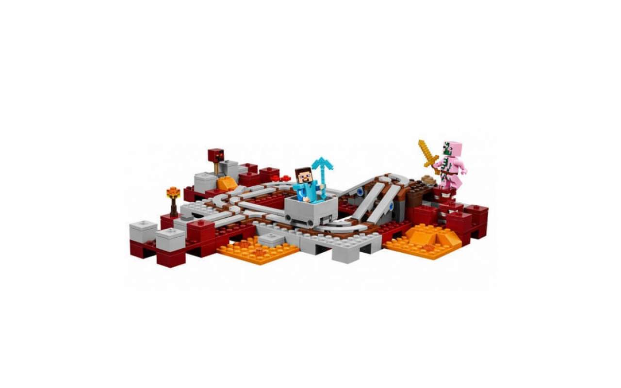 Конструктор аналог ЛЕГО (LEGO) MINECRAFT Подземная железная дорога MY WORLD BELA 10620