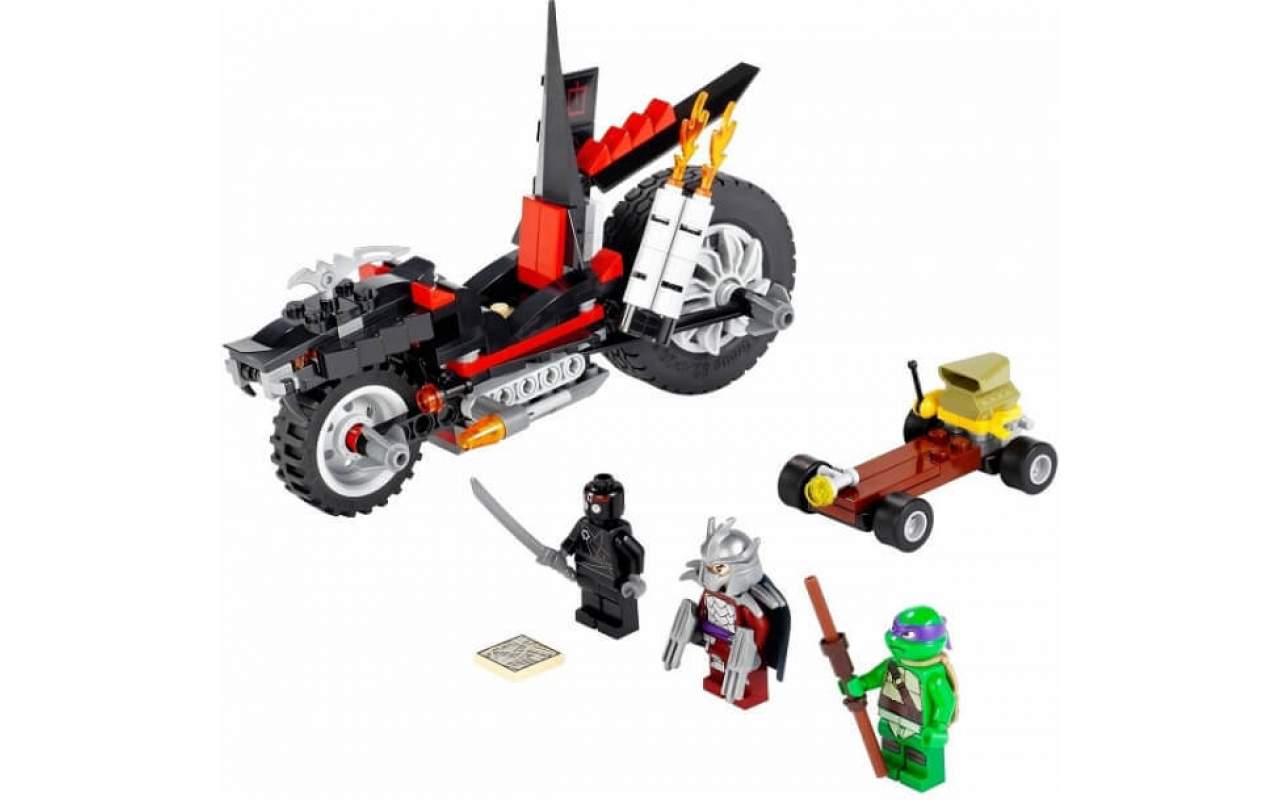Конструктор аналог ЛЕГО (LEGO) Черепашки-ниндзя Мотоцикл-дракон Шреддера NINJA TURTLE BELA 10207